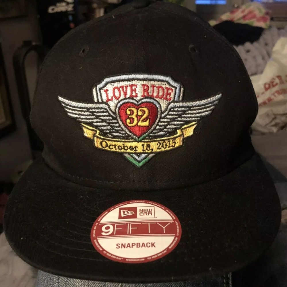 LOVE RIDE 32 2015 Ball Cap Hat from Motorcycle Ride Wounded Warrior Project NEW